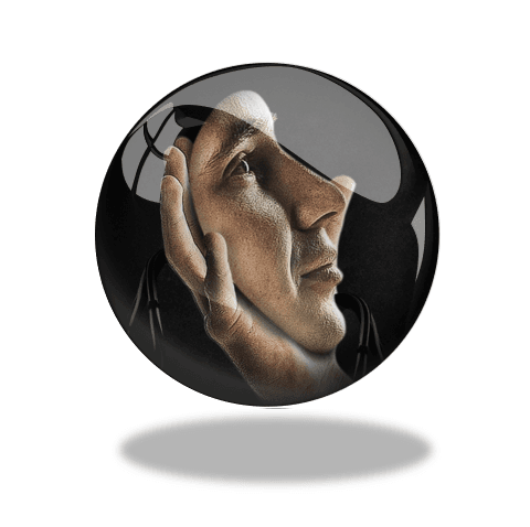 Image of person looking at themselves as illustration of triangulation reframing