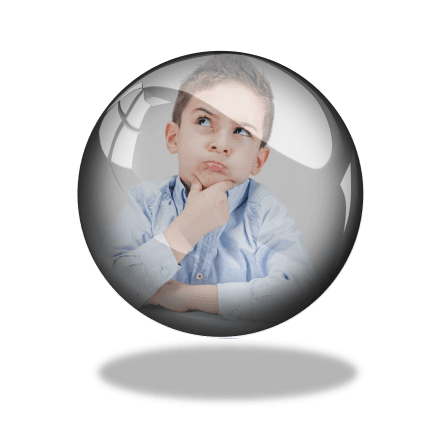 Image of young lad pondering a deep question