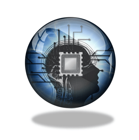 Image representing the idea of someone thinking in an AI environment